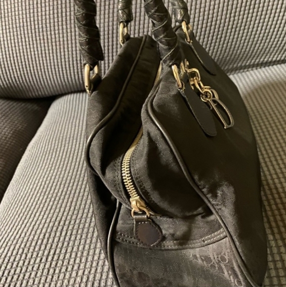 DIOR CHRISTIAN DIOR TROTTER SATCHEL HANDBAG PURSE SHOULDER BAG - Picture 4 of 13